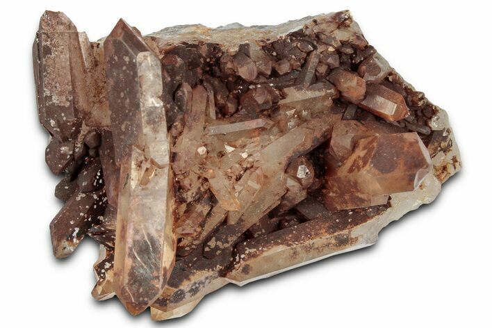 Tangerine Quartz Crystal Cluster - Brazil #328912